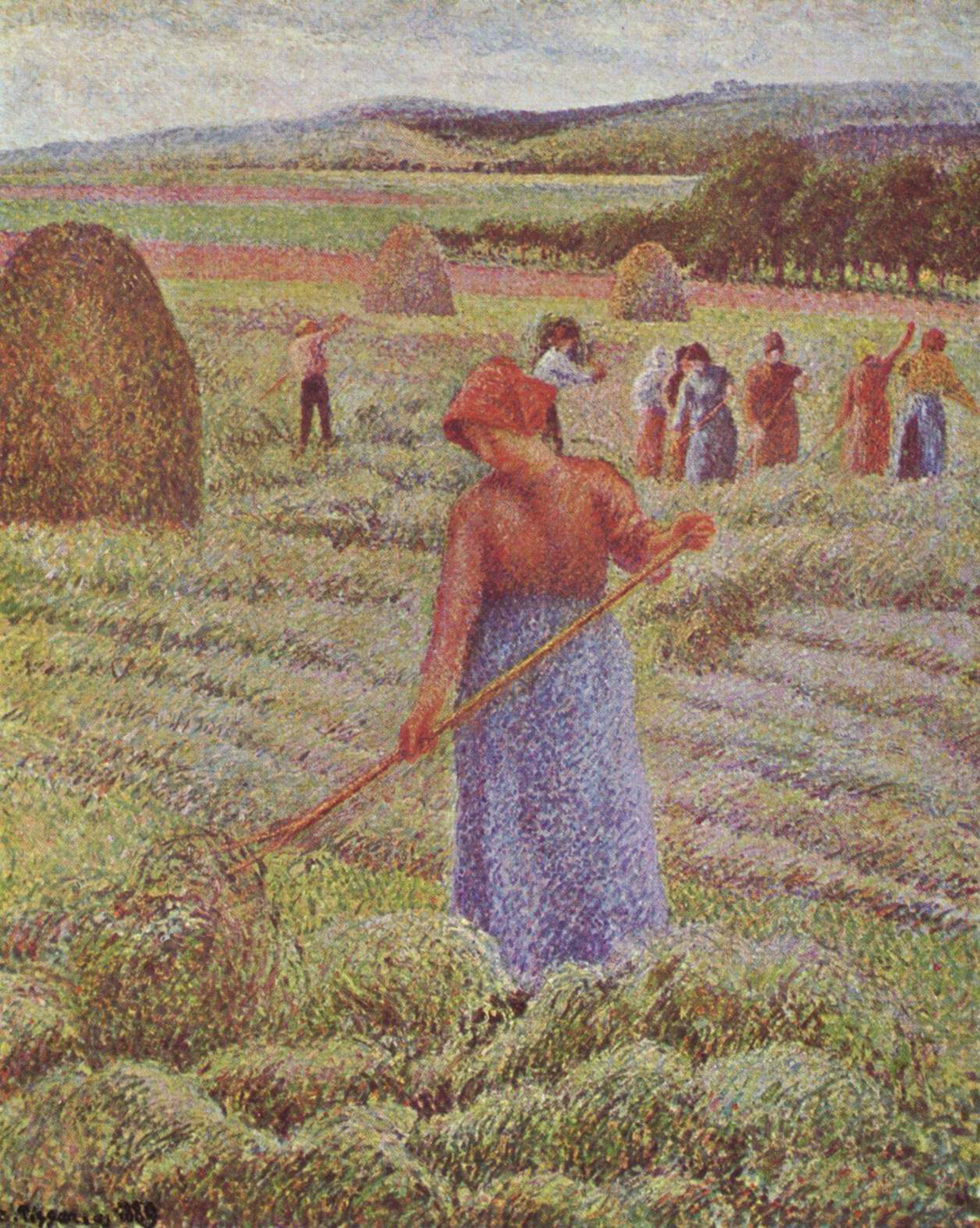 Harvesting Hay at Eragny-sur-Epte, 1889