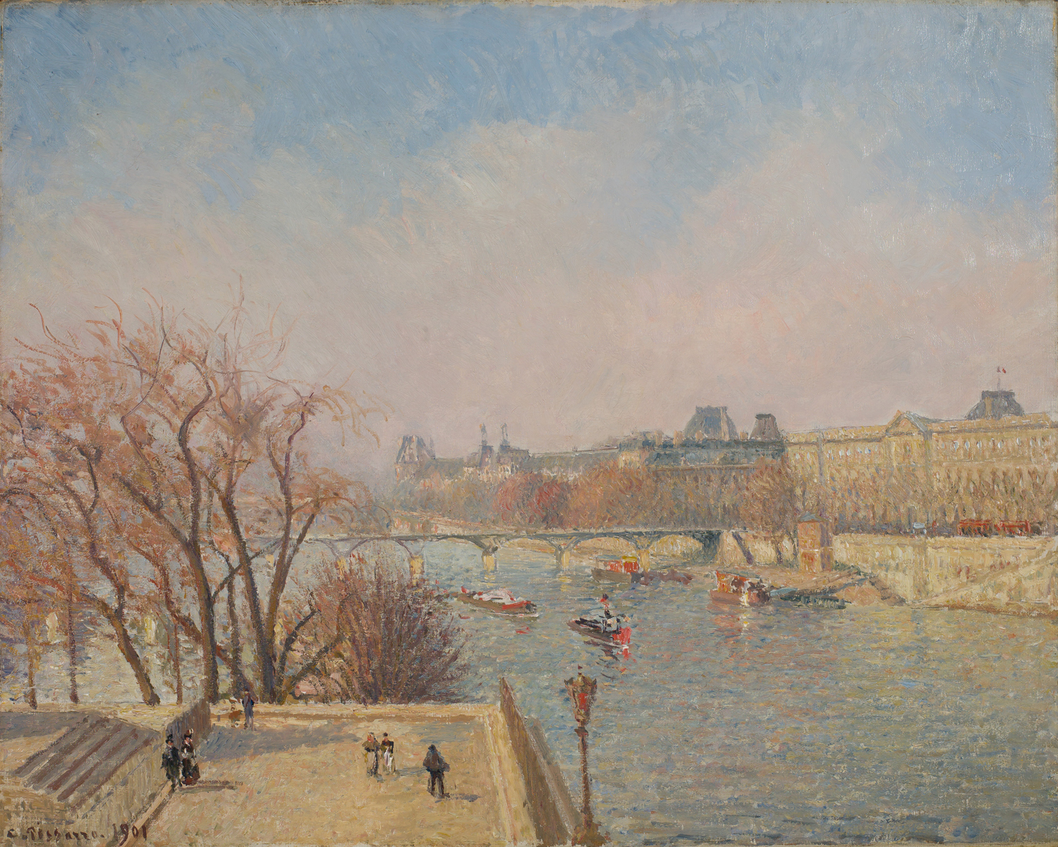 The Louvre, Winter Sun, 1901