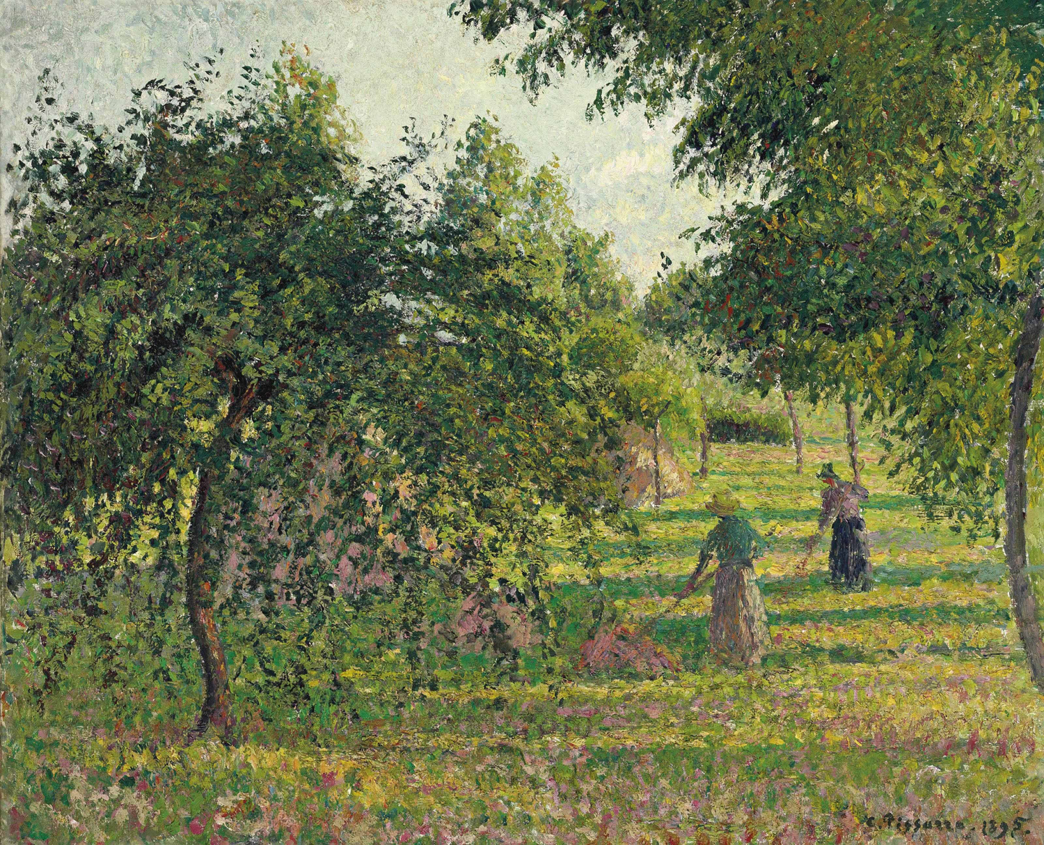 Pommiers et Faneuses, Eragny, 1895