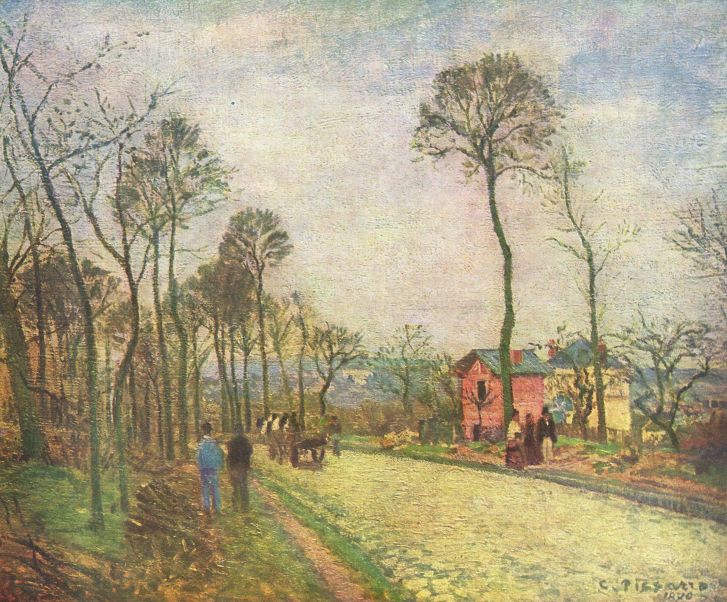 La Route de Louveciennes (A Street in Louveciennes), 1870