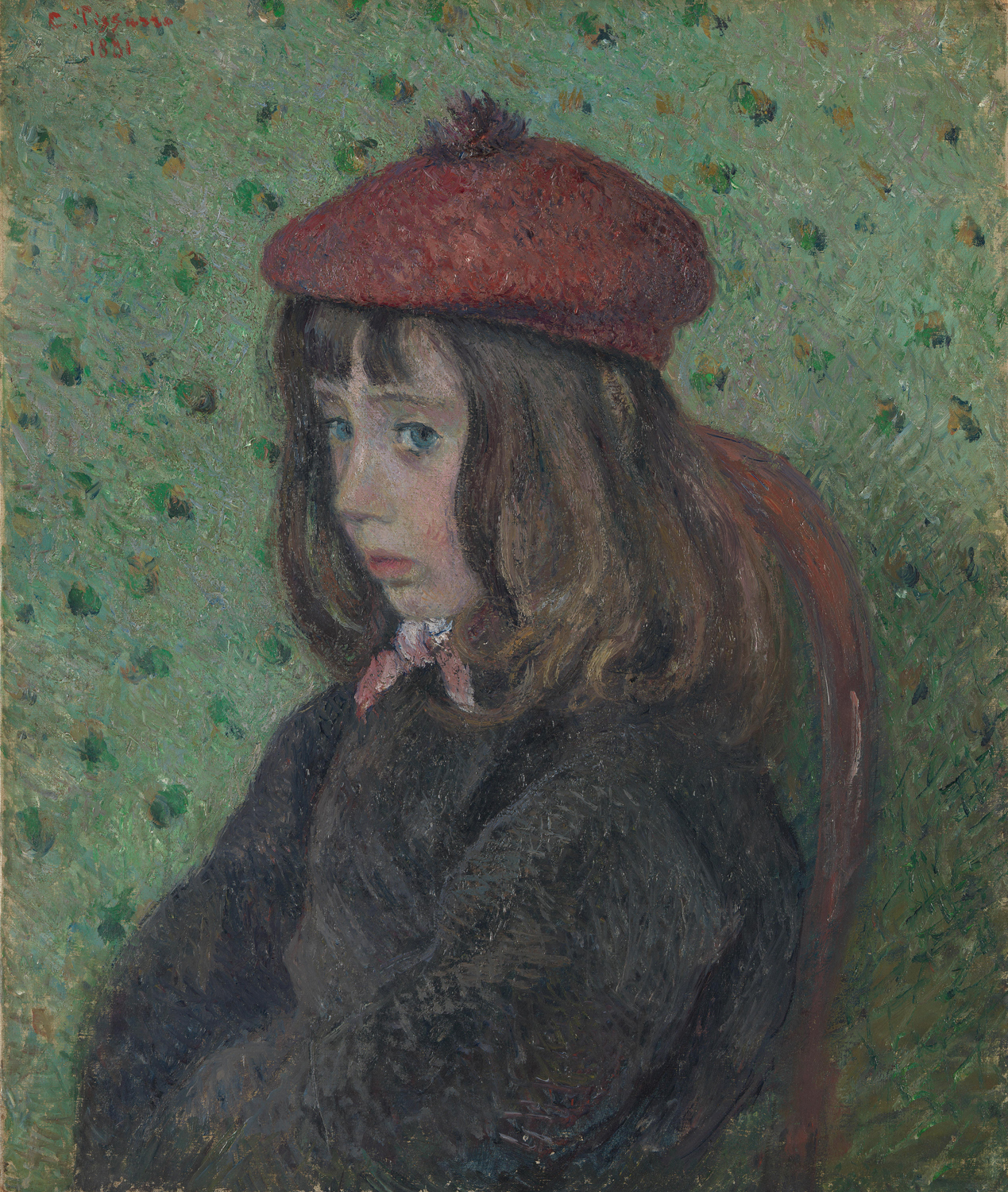 Felix Pissarro Wearing a Red Beret, 1881
