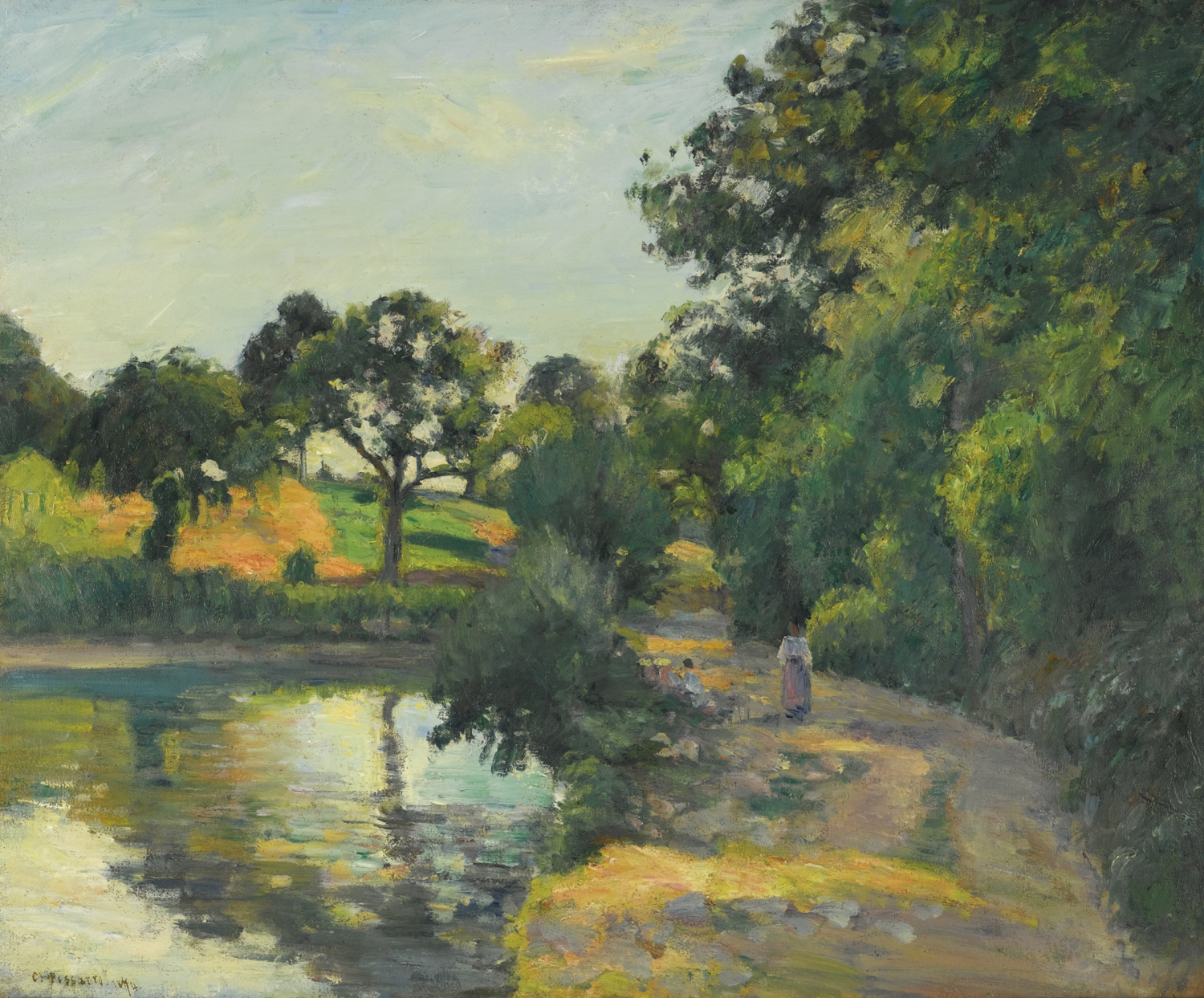 The Pond at Sunset, Montfoucault, 1874