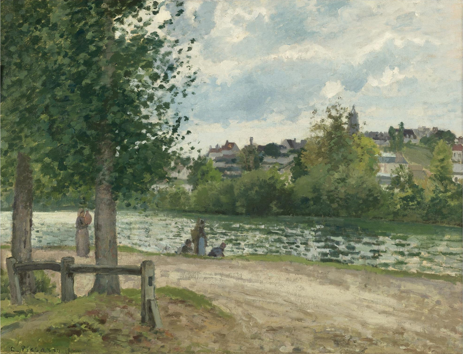 Bank of the Oise River at Pontoise (Bords de l'Oise a Pontoise), 1868