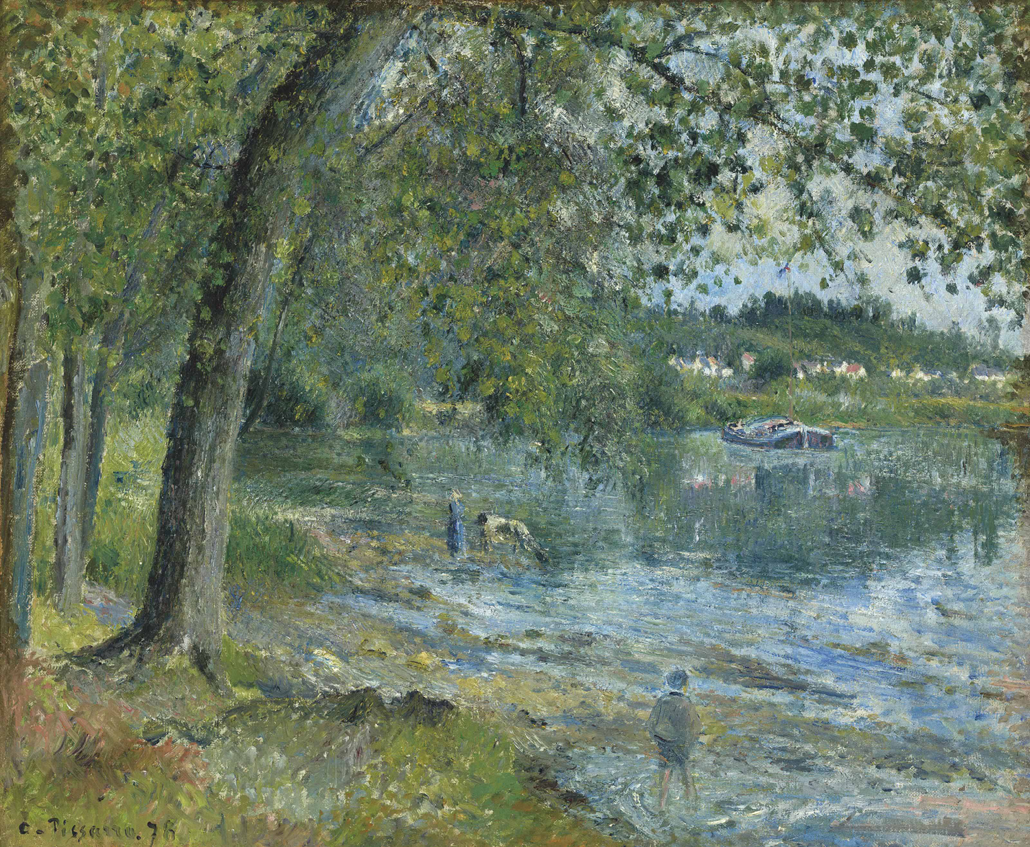 Bank of the Oise River at Auvers-sur-Oise (Bords de l'Oise a Auvers-sur-Oise), 1878