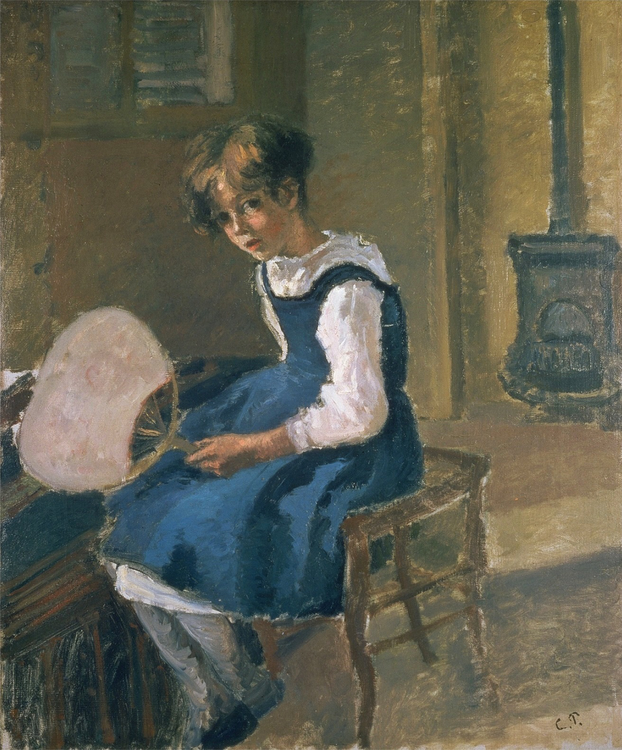 Jeanne Holding a Fan, c. 1874