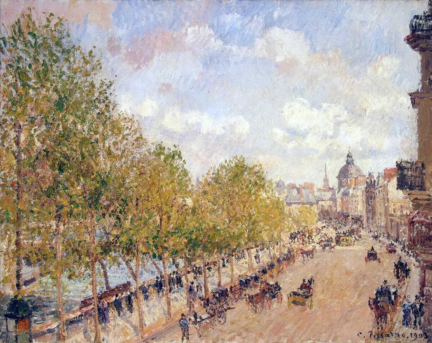 The Quay Malaquais after the Noon Sun