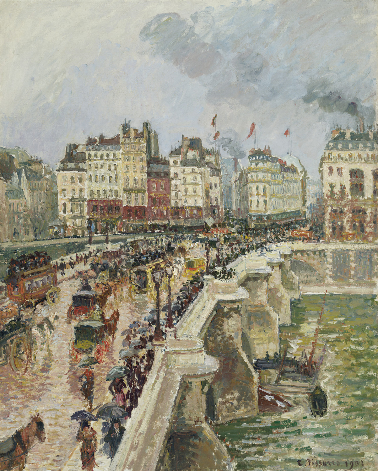 Le Pont-Neuf, Apres-midi de Pluie (The Pont-Neuf Bridge on a Rainy Afternoon), 1901