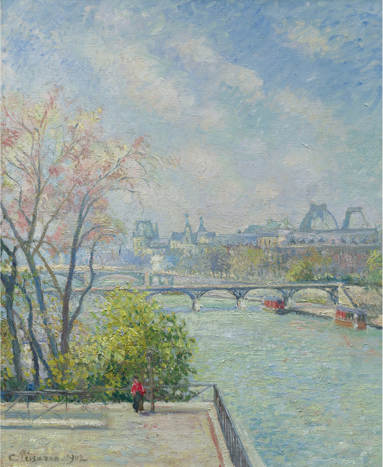Le Louvre, Matin, Printemps (The Louvre Museum, Spring Morning), 1902