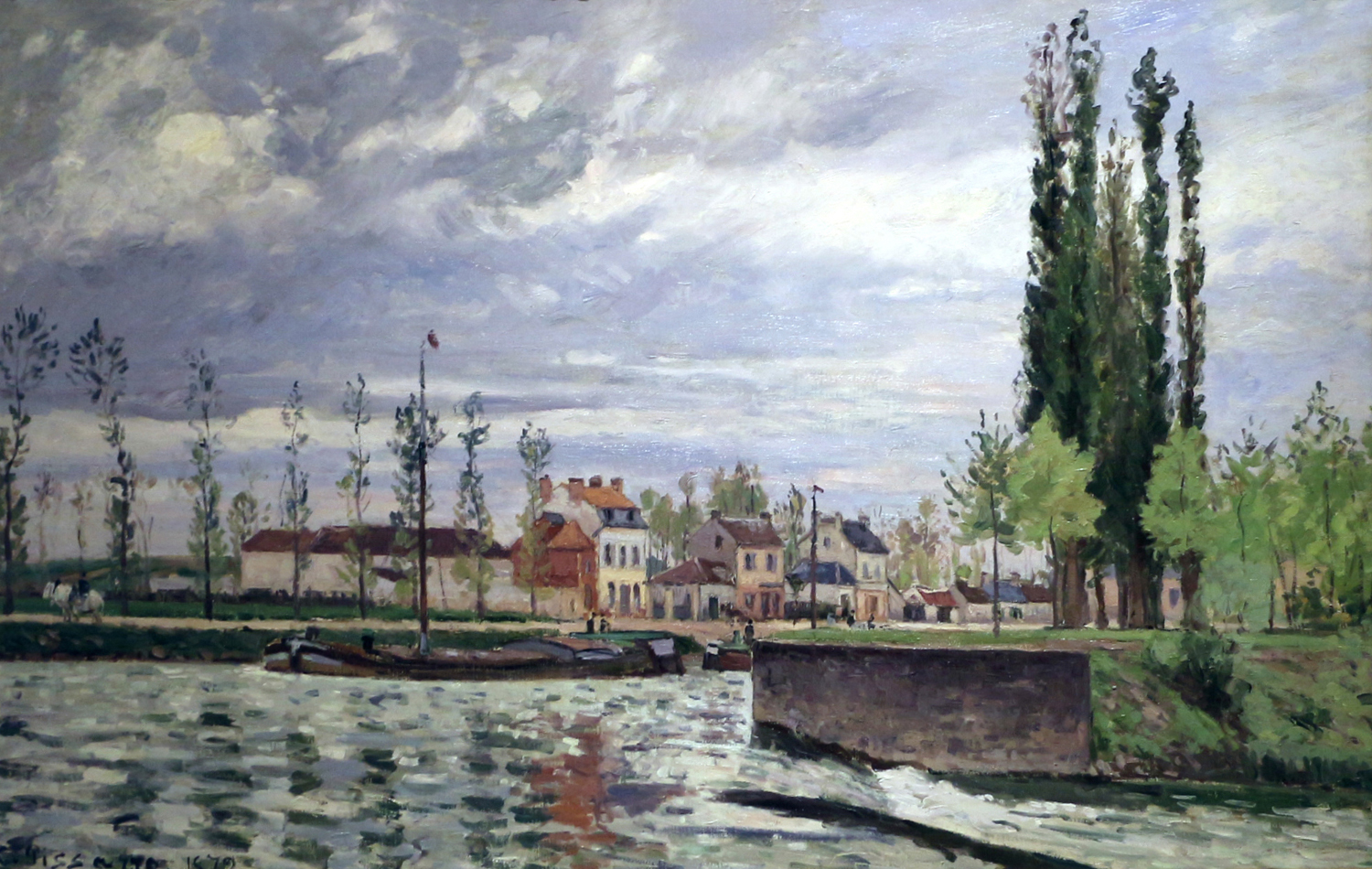 La Chiusa a Pontoise (The Lock at Pontoise), 1872