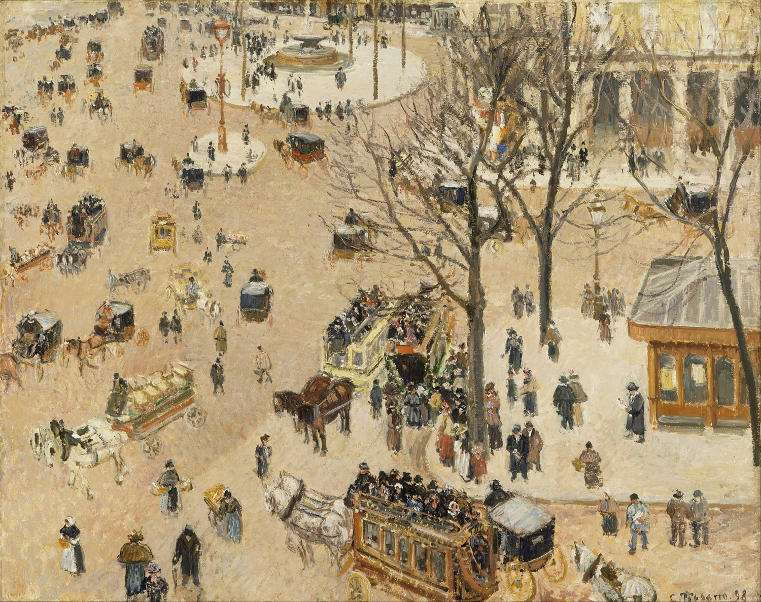 La Place du Theatre Francais, 1898