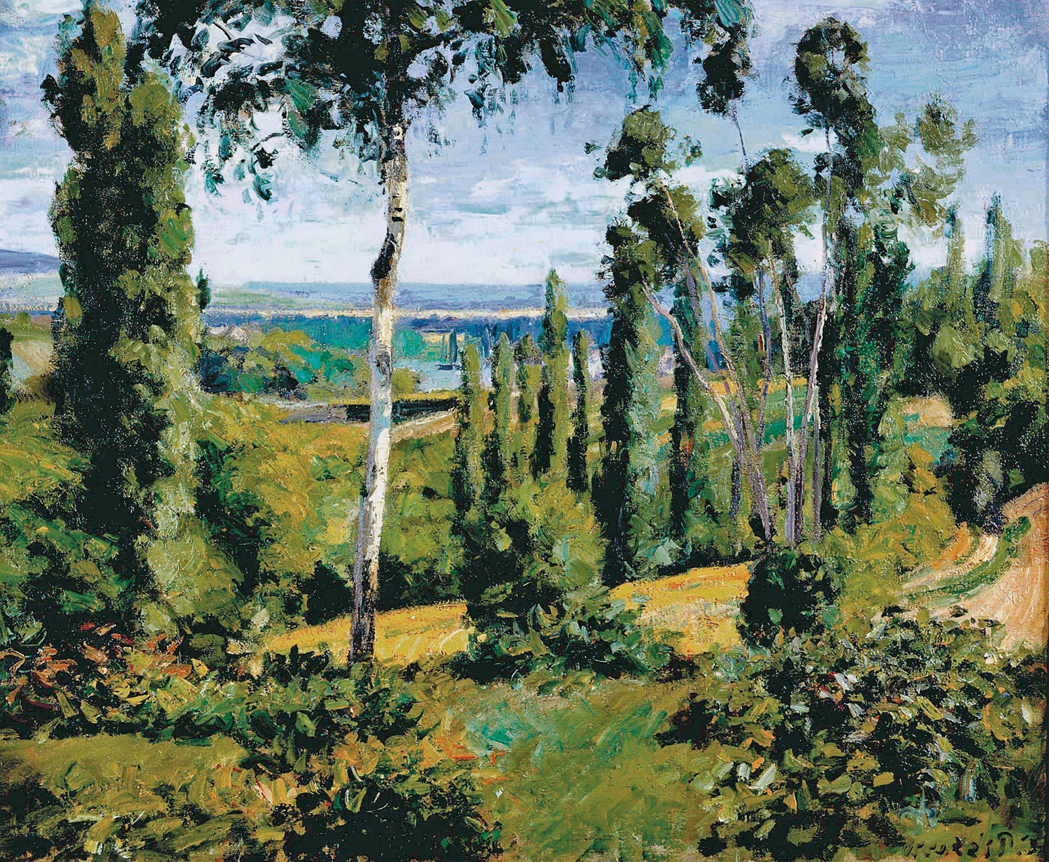 La Campagne aux Environs de Conflans Sainte-Honorine (The Countryside Around Riverlands of Sainte-Honorine), 1874