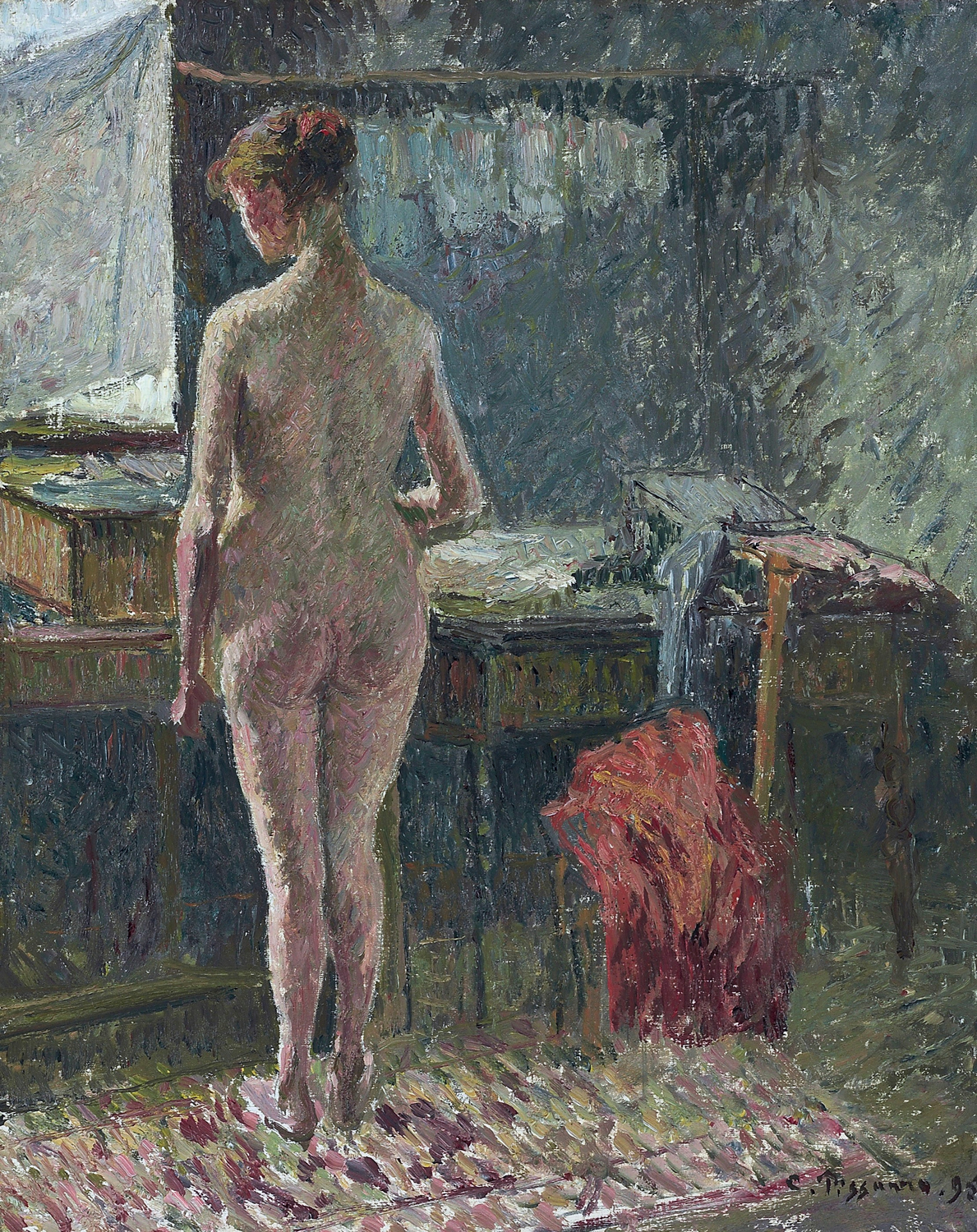 Femme Nu de Dos dans un Interieur (Back of a Nude Woman Indoors), 1895