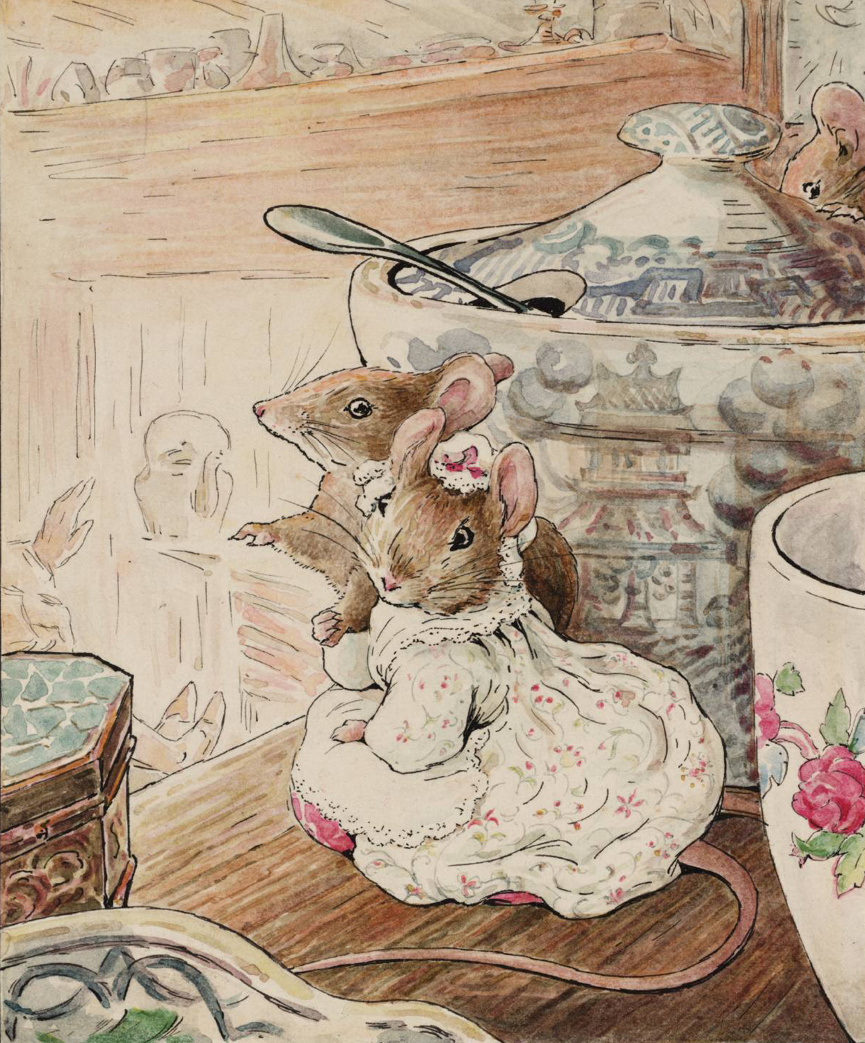 Illustration for the book The Tailor of Gloucester, 1902