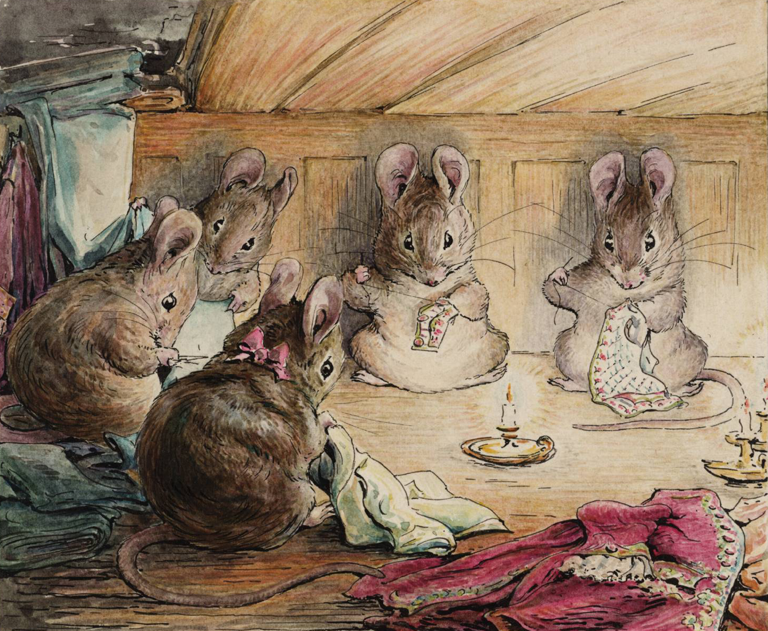 Illustration for the book The Tailor of Gloucester, 1902