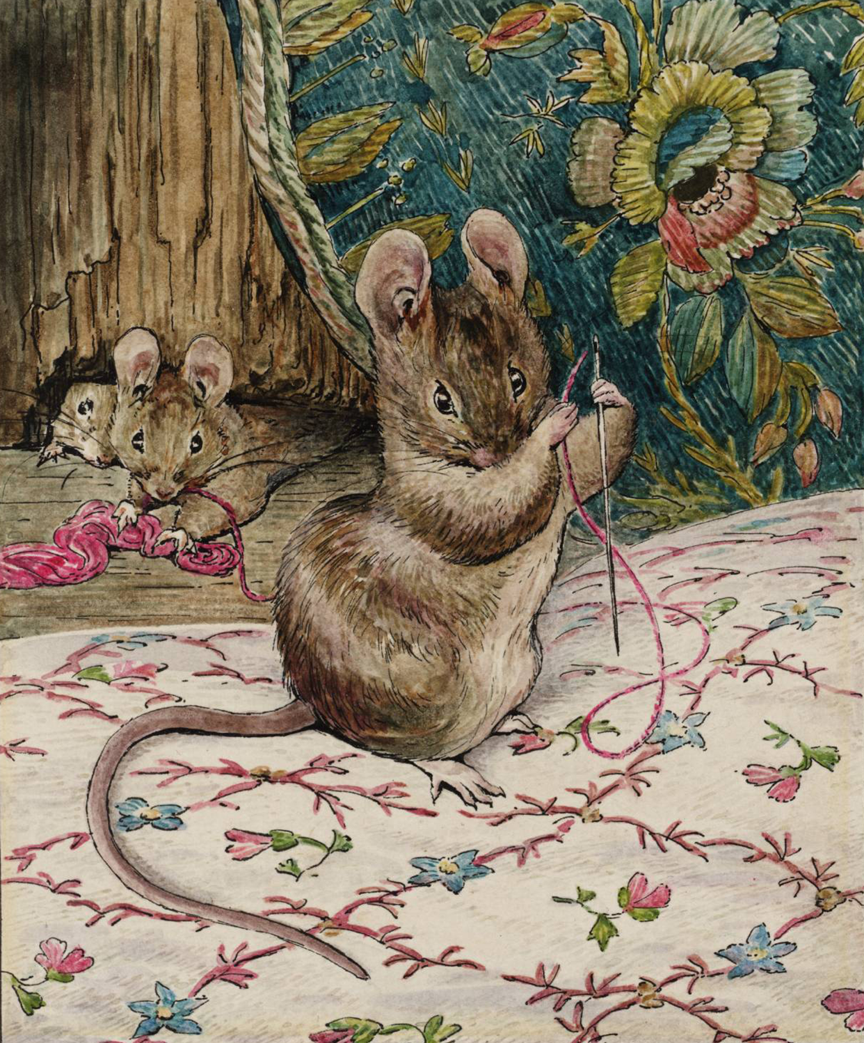 Illustration for the book The Tailor of Gloucester, 1902