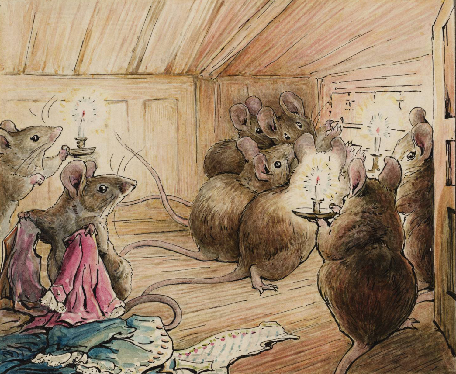 Illustration for the book The Tailor of Gloucester, 1902
