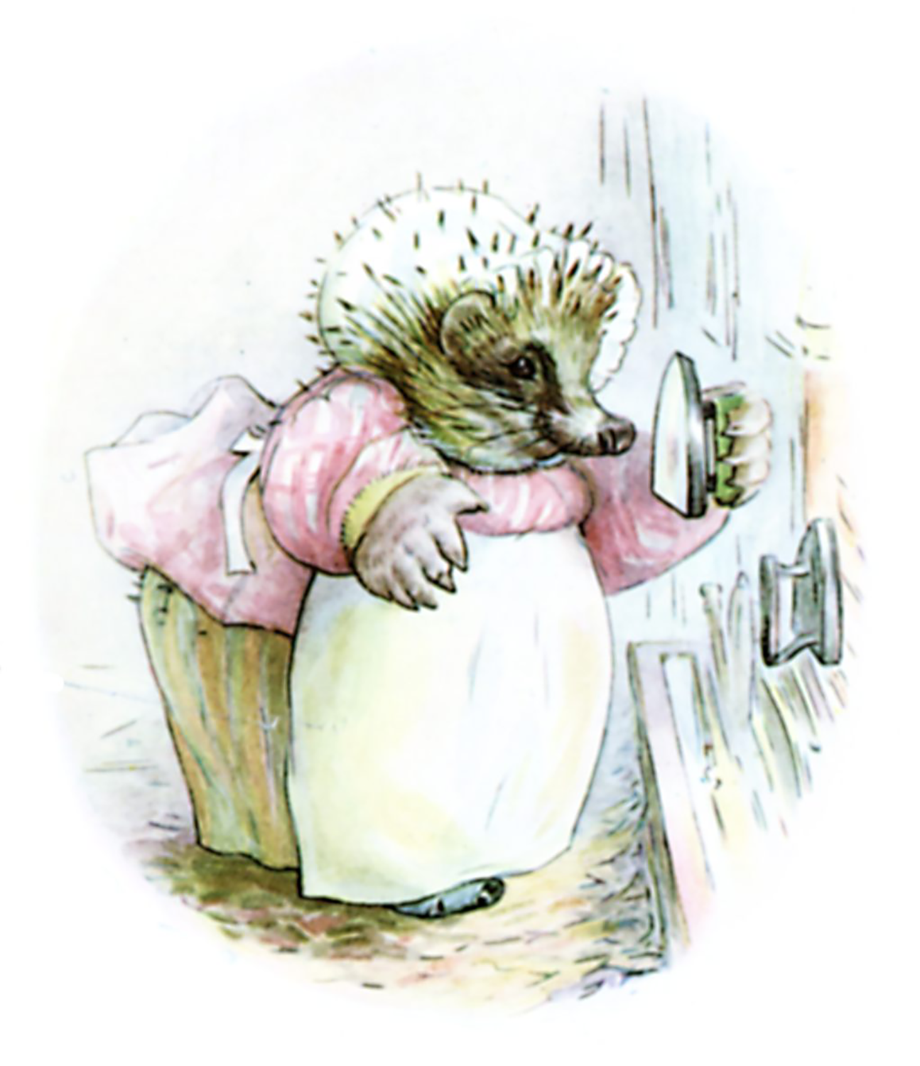 Illustration from children's book, Mrs. Tiggy-Winkle, 1905