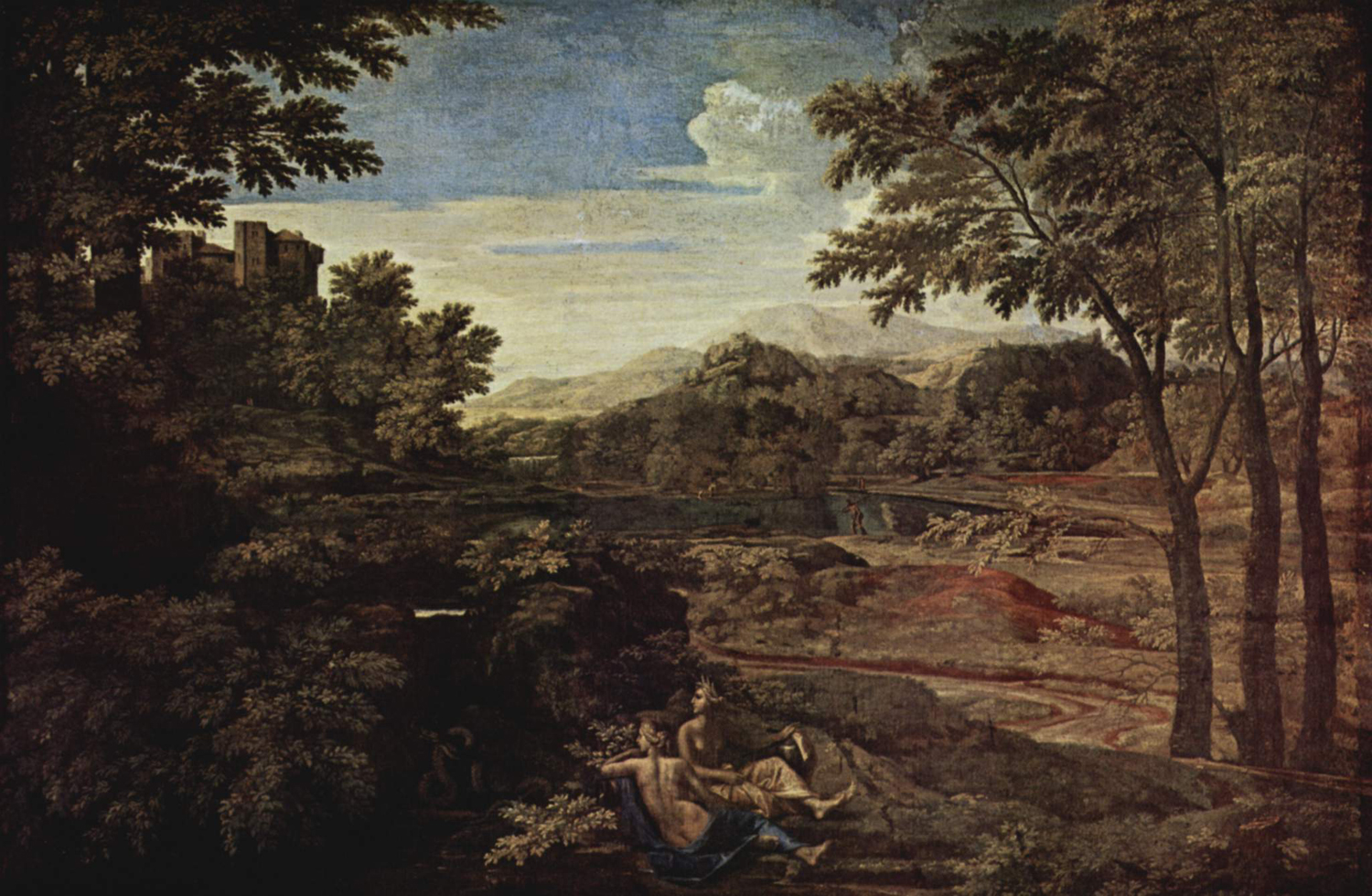 Landscape with Two Nymphs, 1659