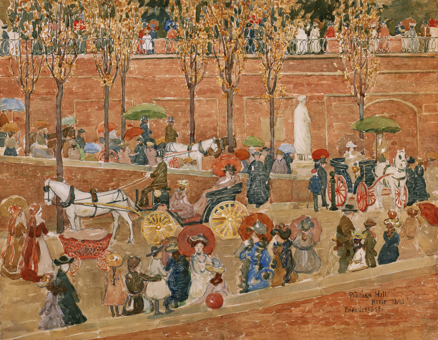 Pincian Hill, Rome, 1898
