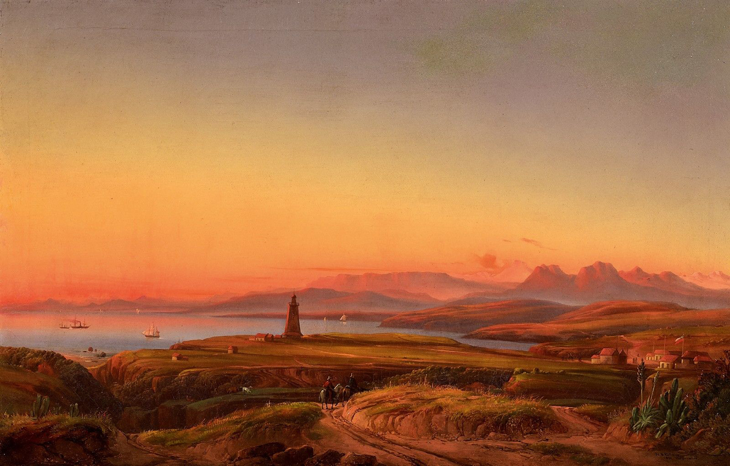 Bay Near Valparaiso, Chile, 1859