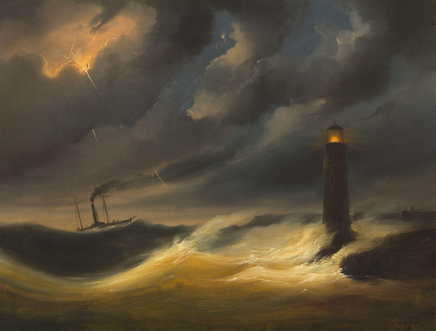 Rough Seas, 19th century
