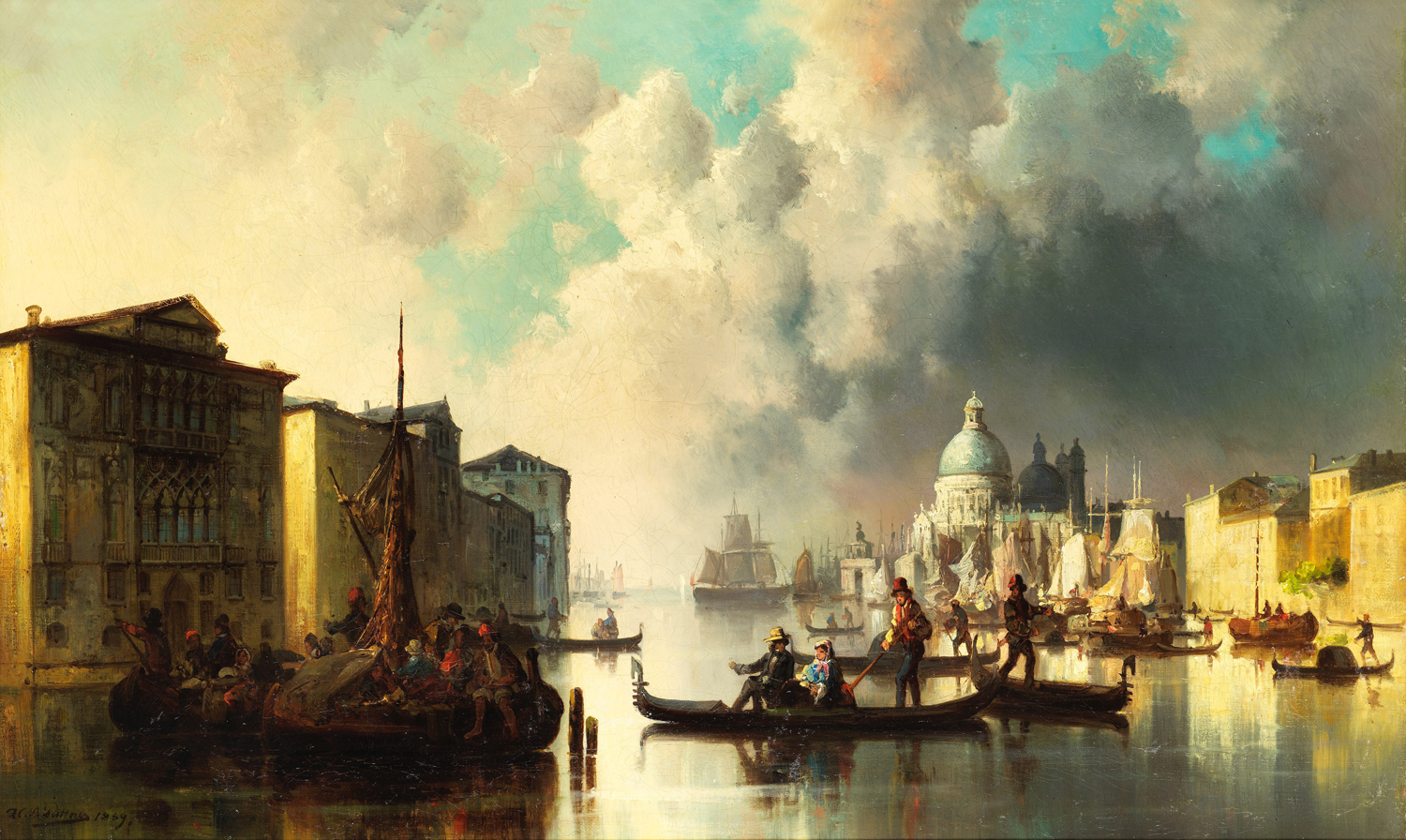 Venetian Scene, 1859