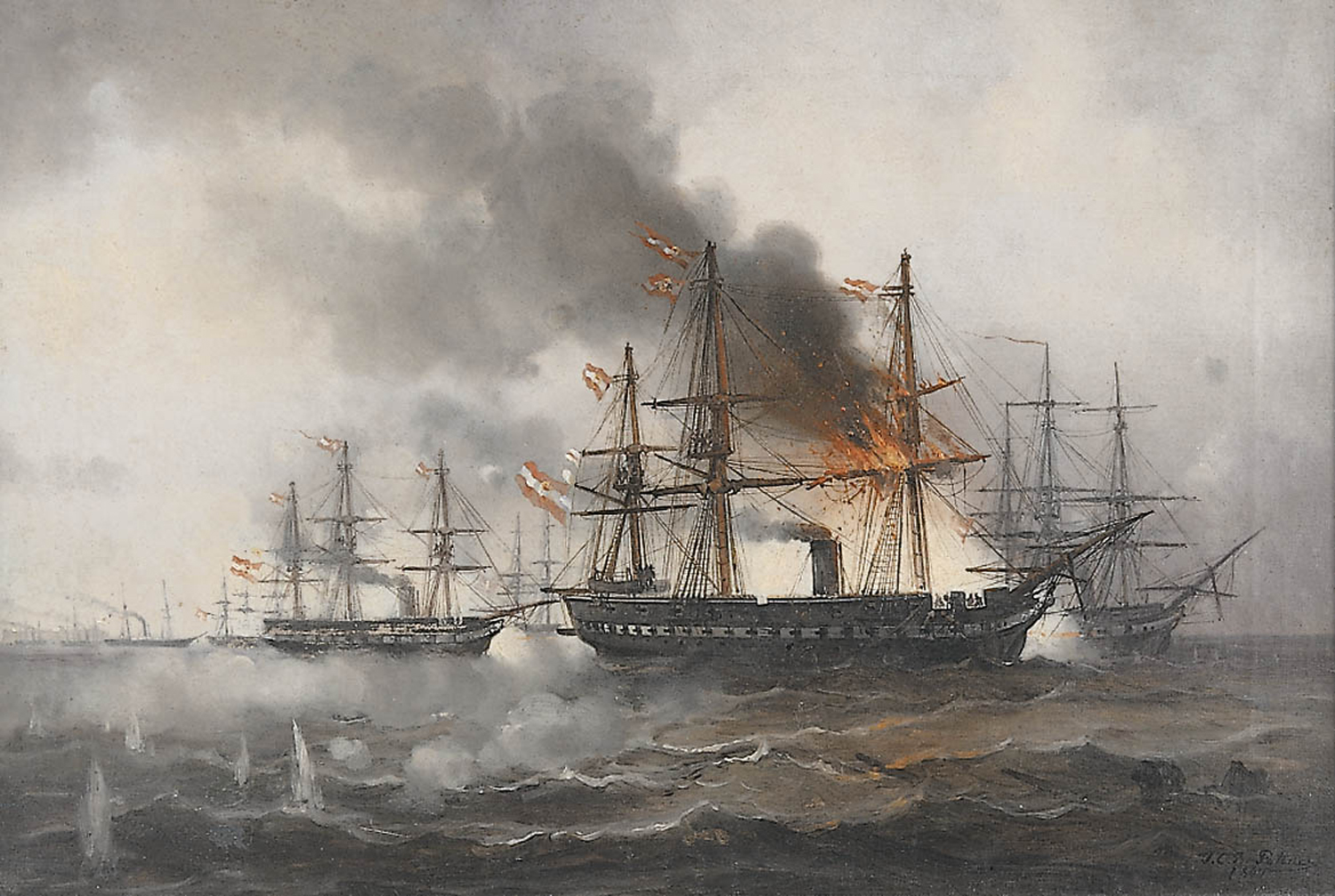 The Battle at Lissa, 1867