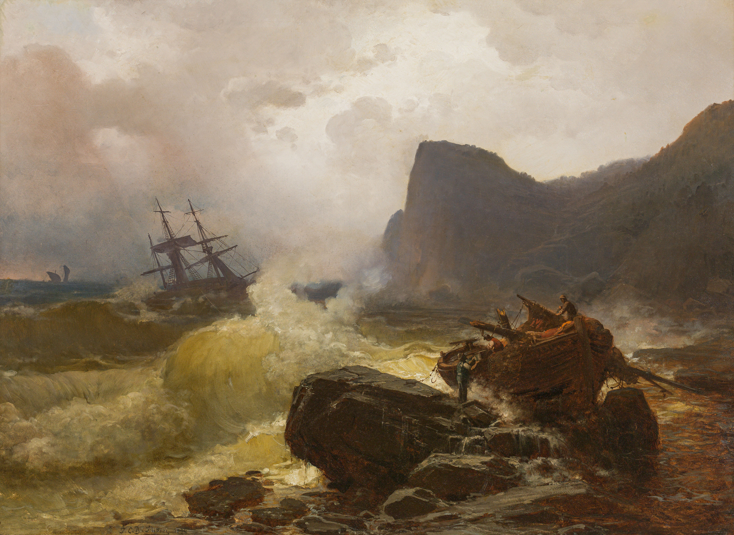 Ships in a Stormy Sea, 1854