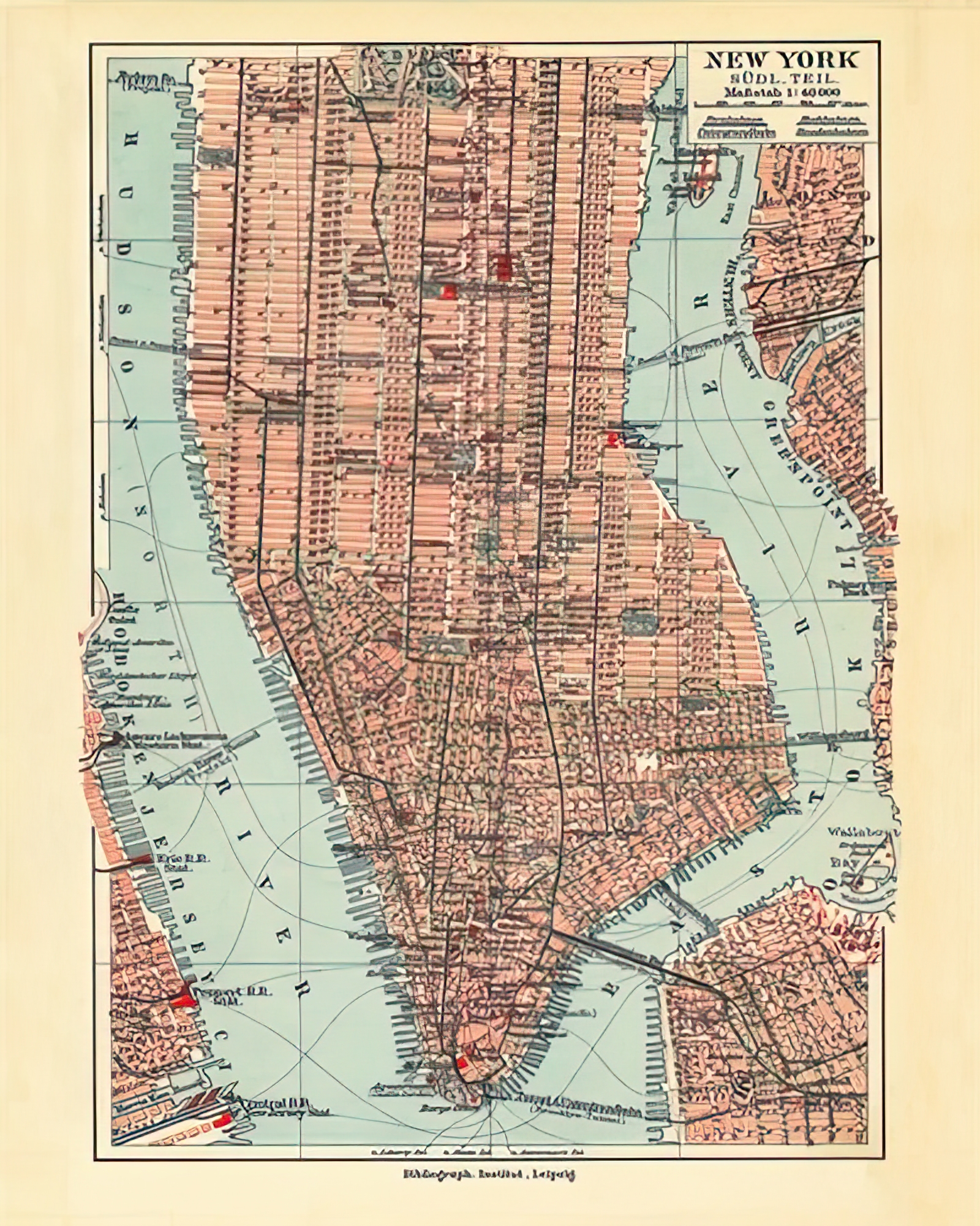 Vintage New York Map