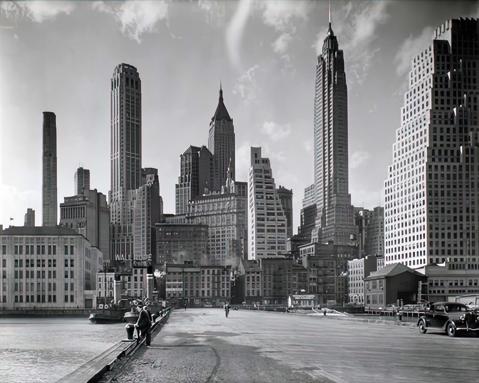 Manhattan Skyline - South Street and Jones Lane, Manhattan