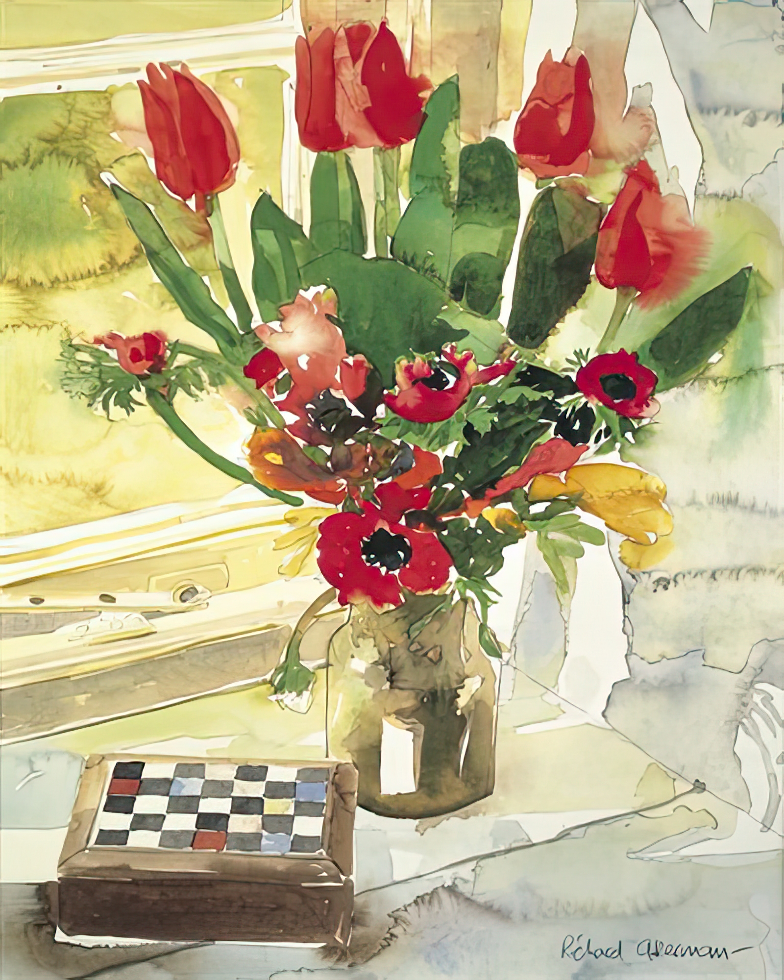 Tulips and Anemones