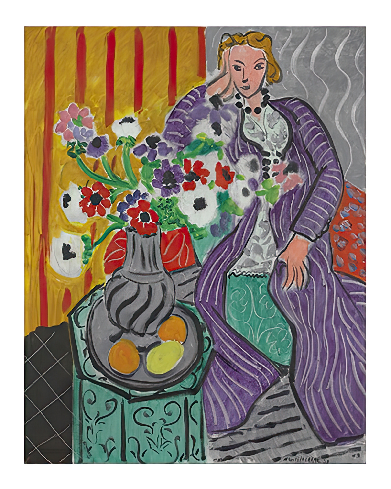 La Robe Violette et Anemones, 1937