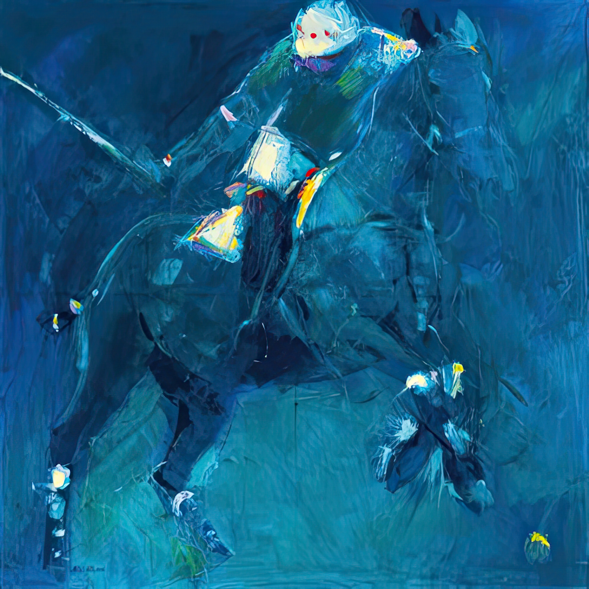 Polo Players - Blue