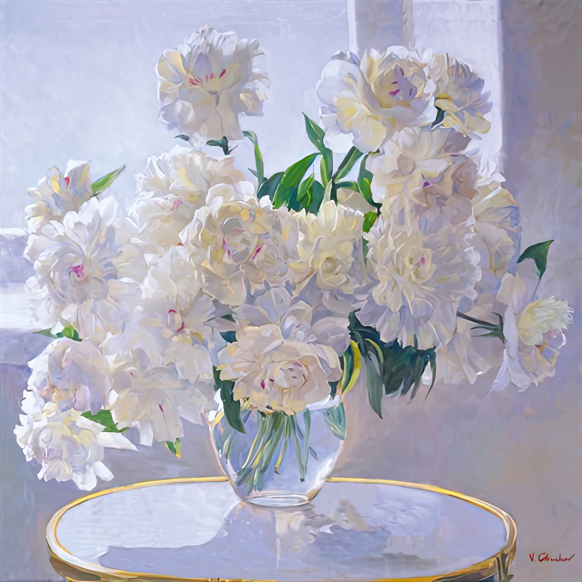 Peonies, Morning Light