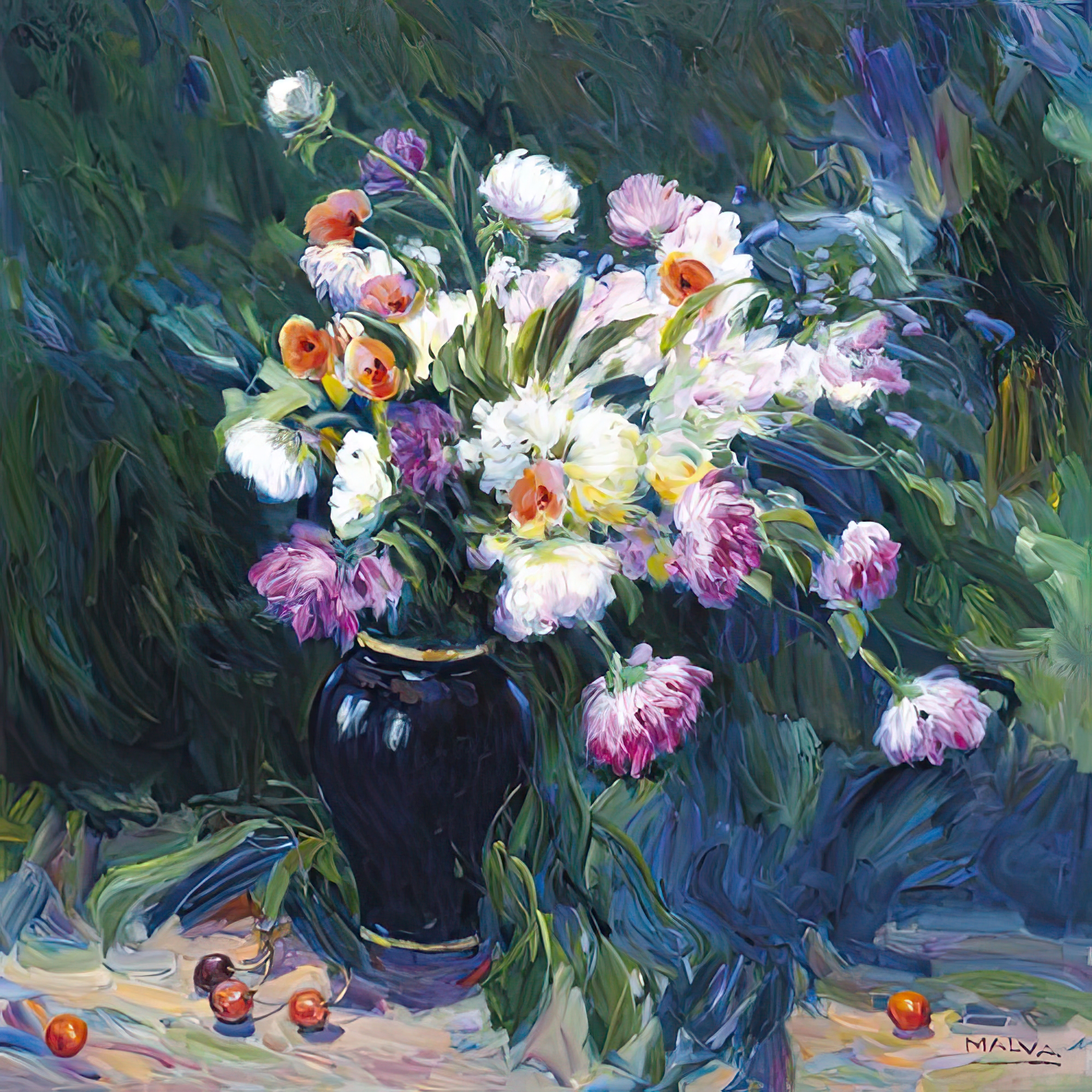 Still Life with Blue Vase