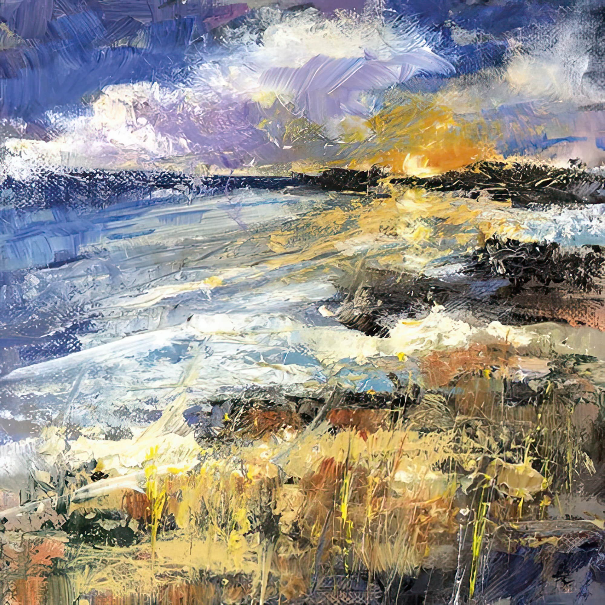 Sun Setting on the Scurrying Beach