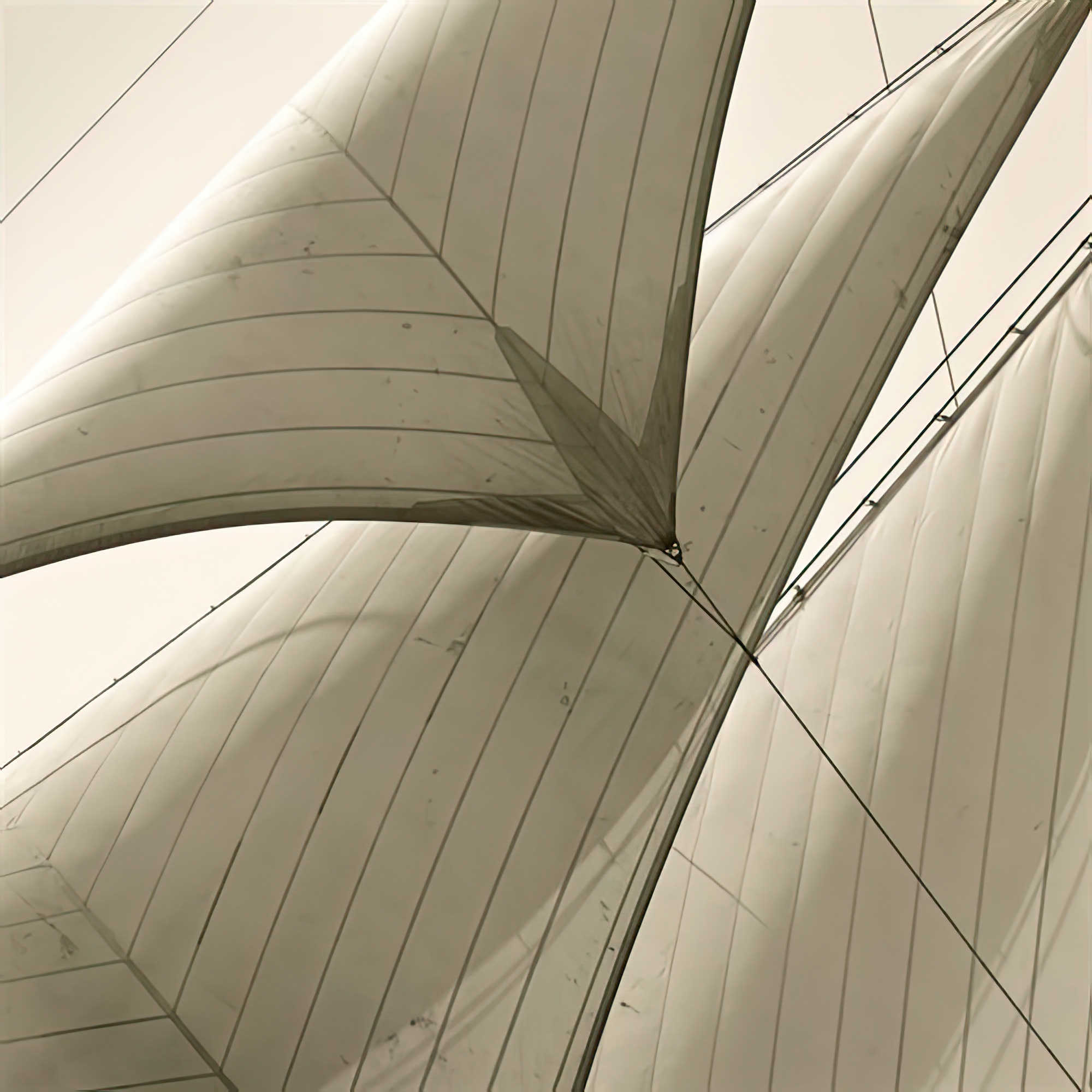 Head Sails of a Schooner