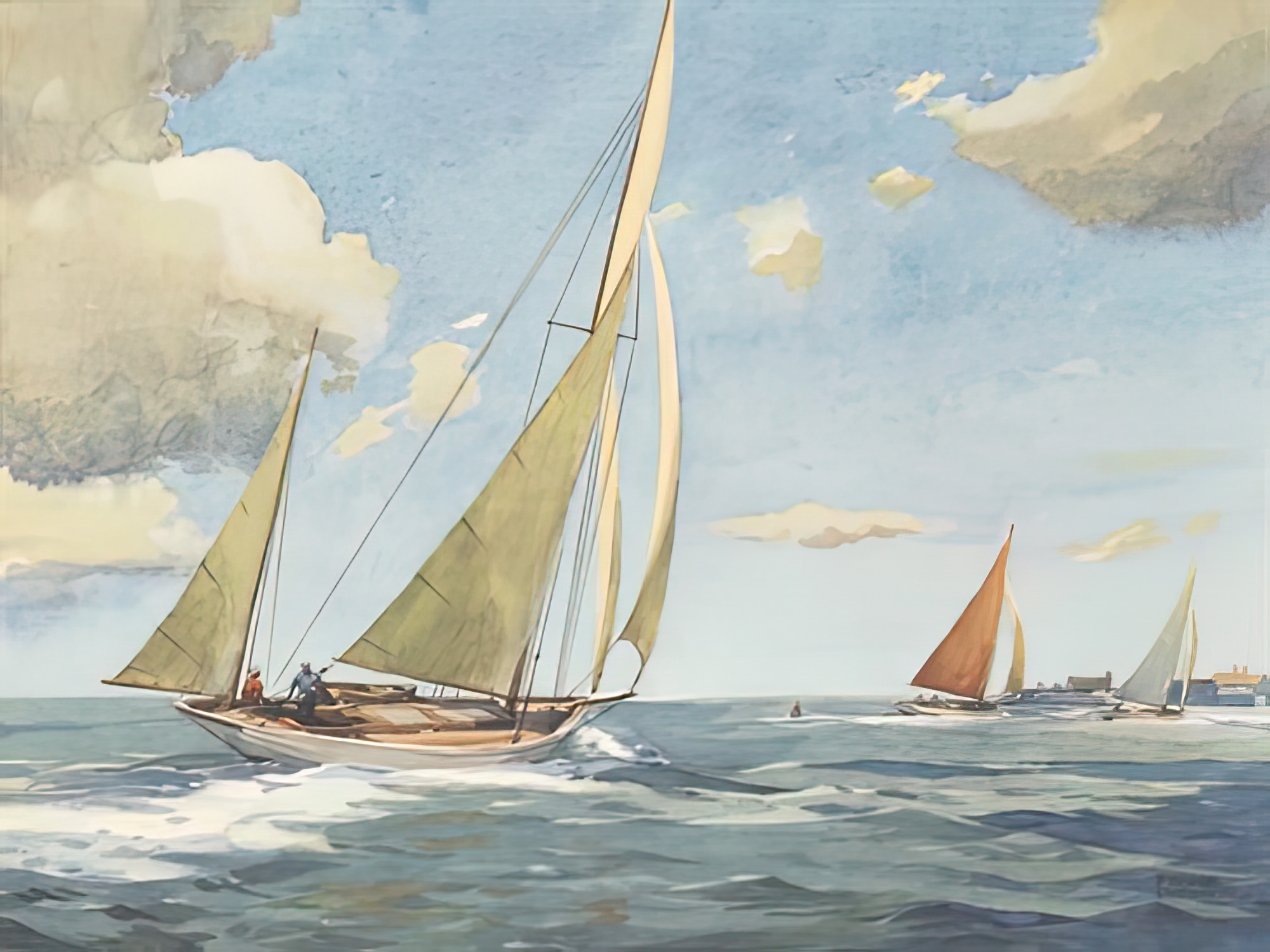 Sailing in the Solent