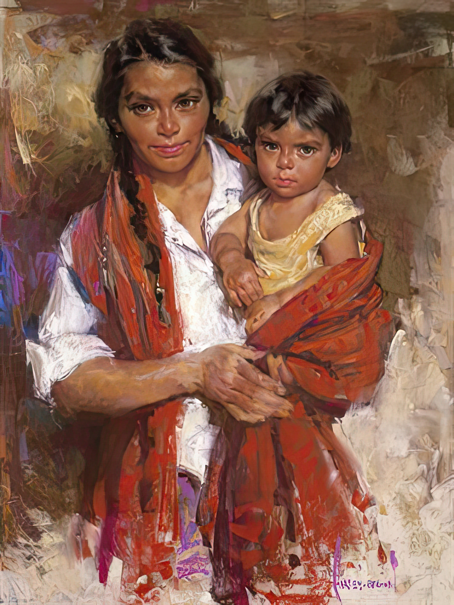 Oaxaca Mother and Child