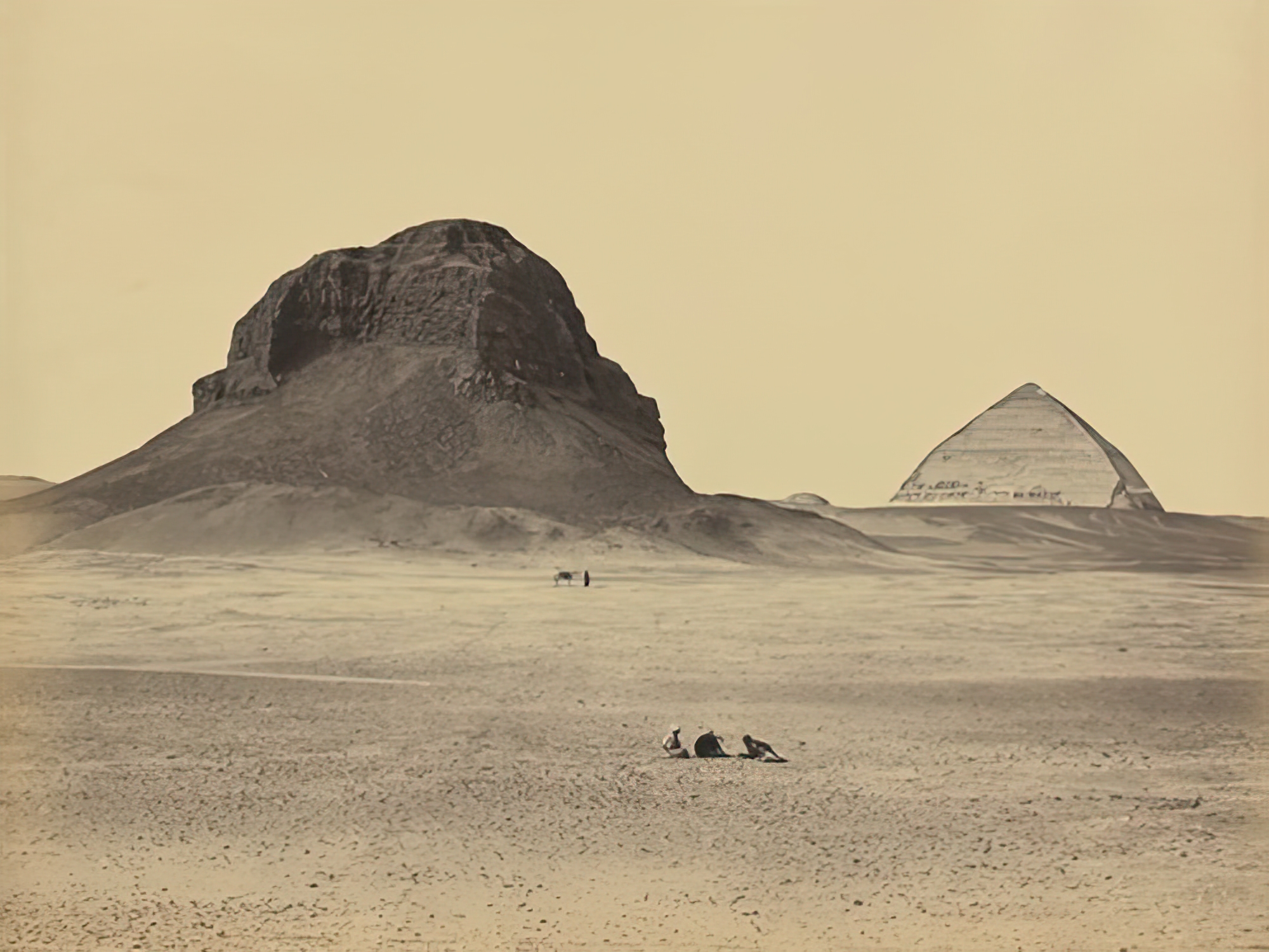 The Pyramids of Dahshoor From the East, 1857