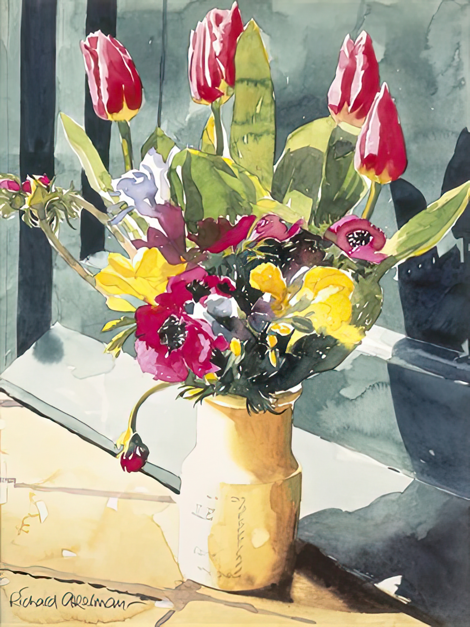 Carnations in Vase