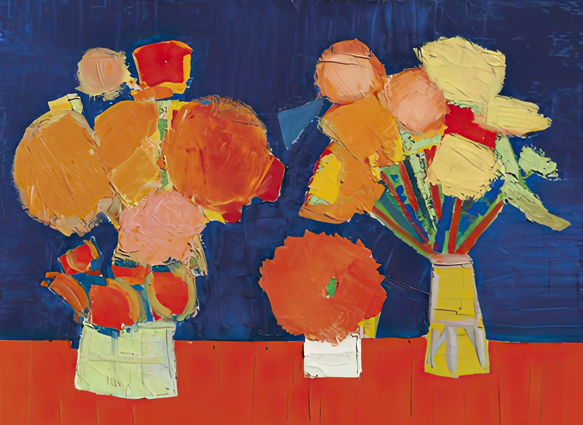 Deux Vases de Fleurs (Two Vases of Flowers)