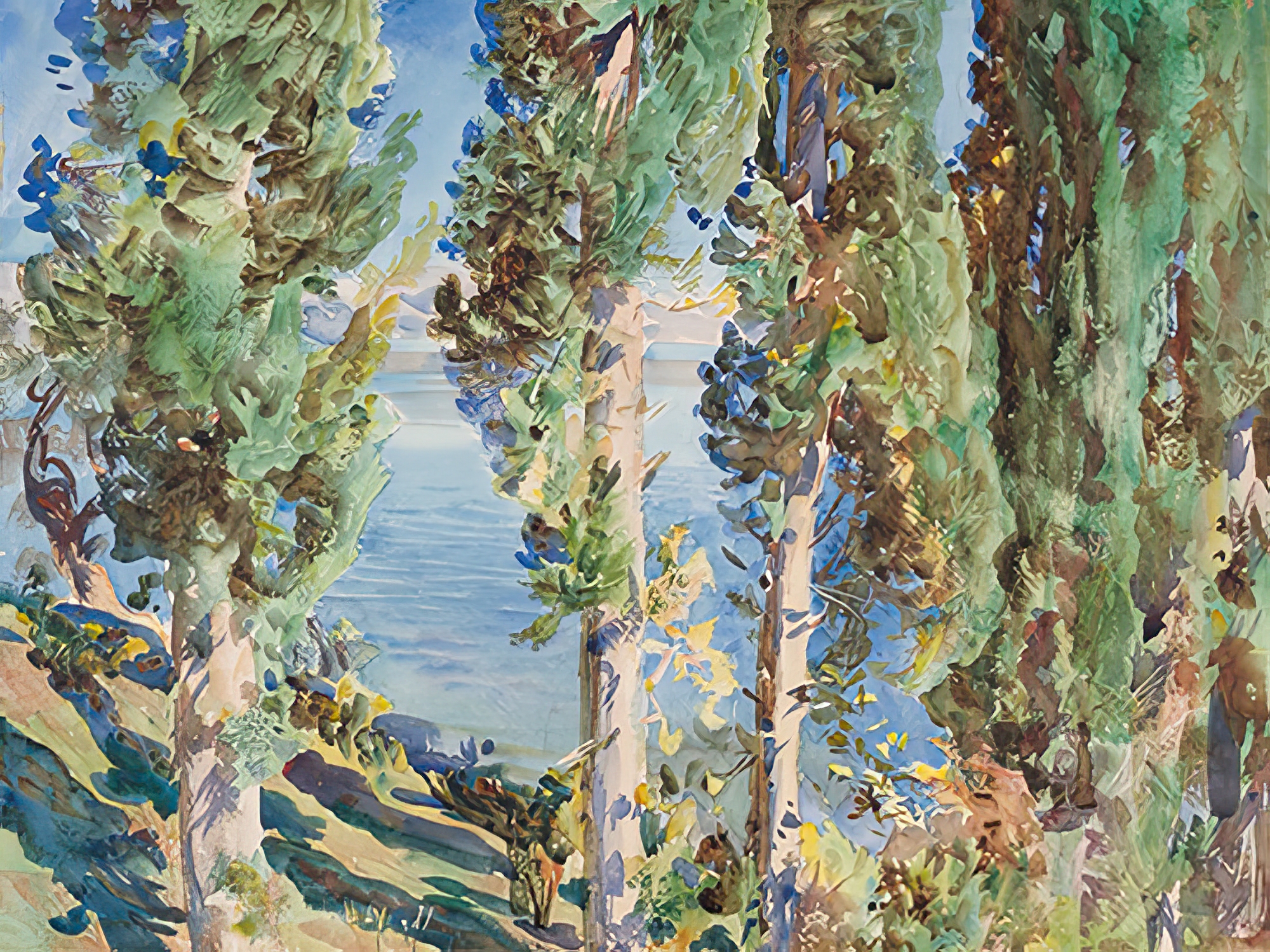 Corfu, Cypresses, 1909