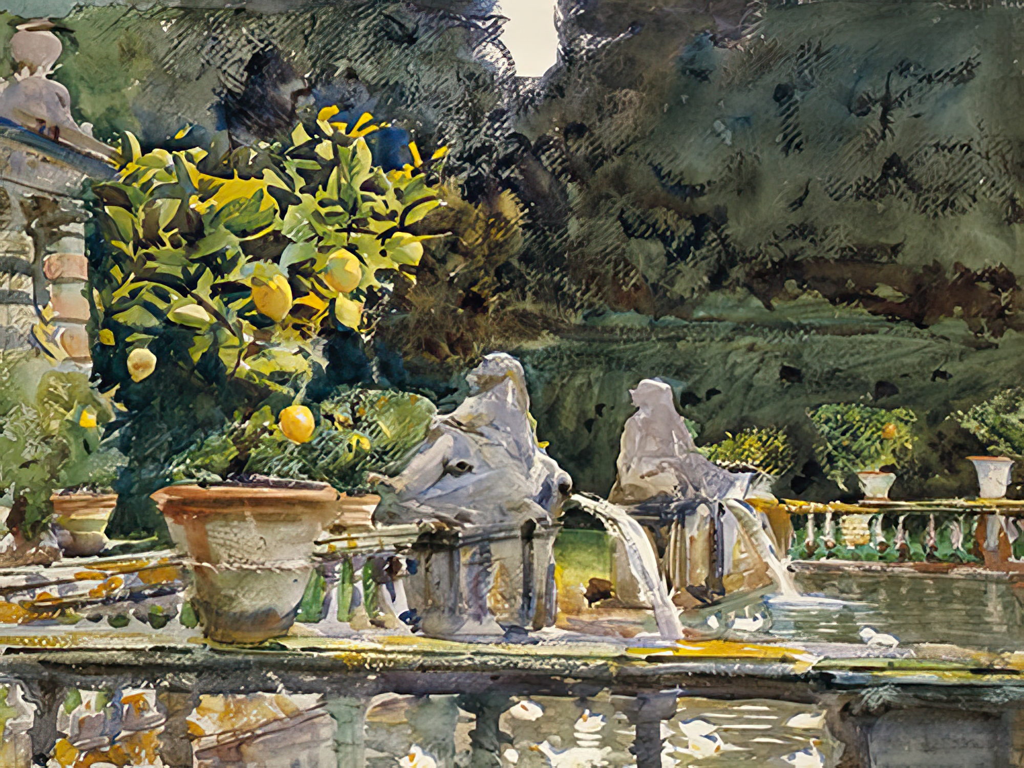 Villa di Marlia, Lucca, 1910