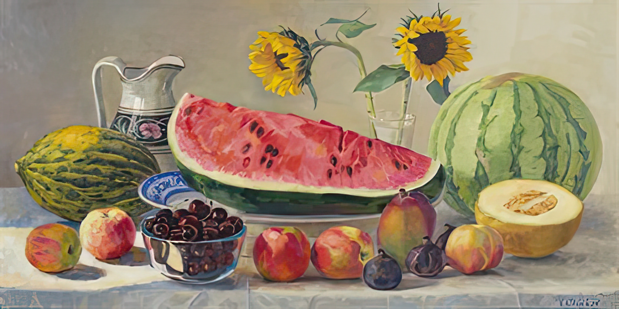 Still Life with Watermelon