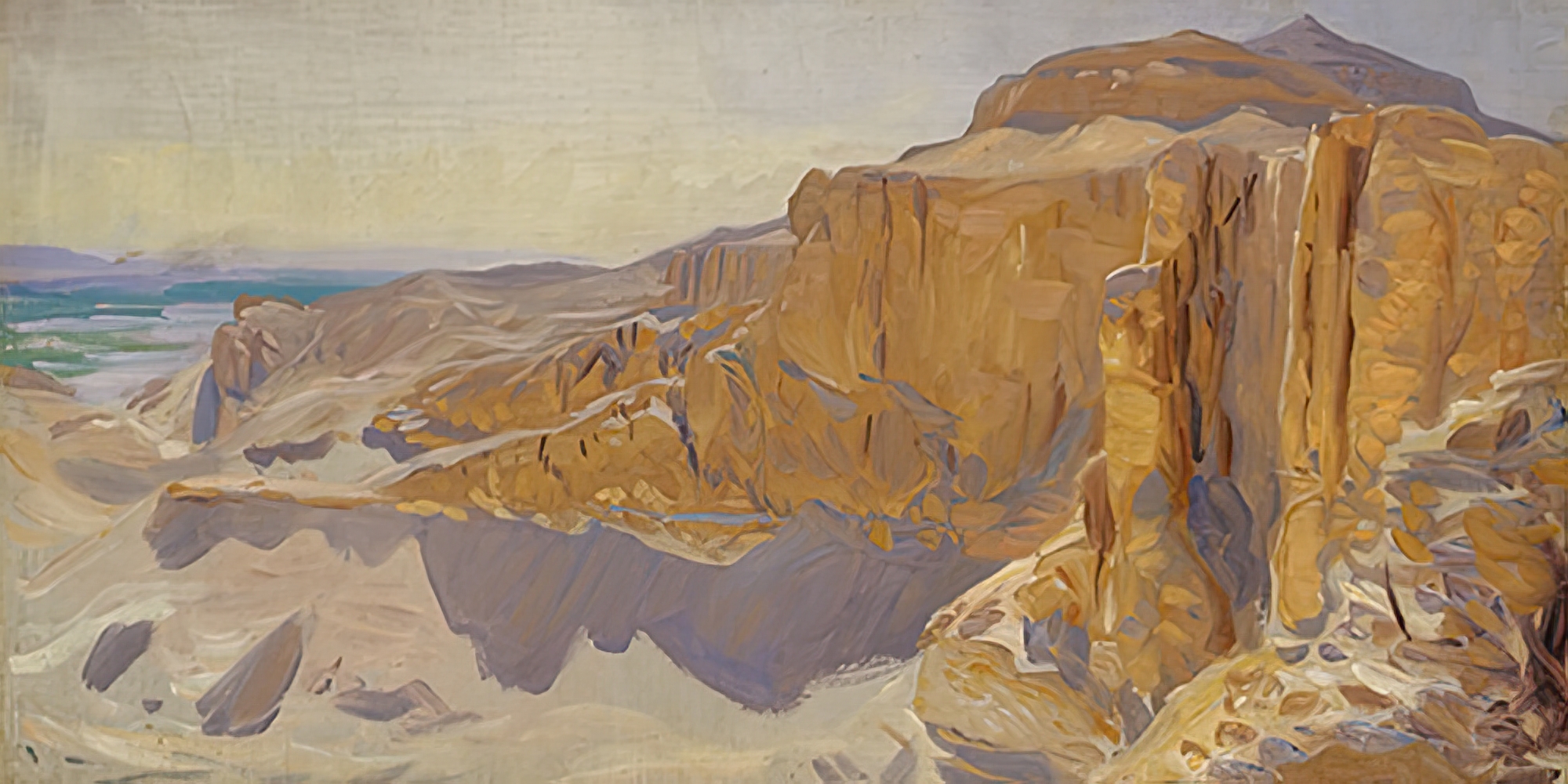 Cliffs at Deir el Bahri, Egypt