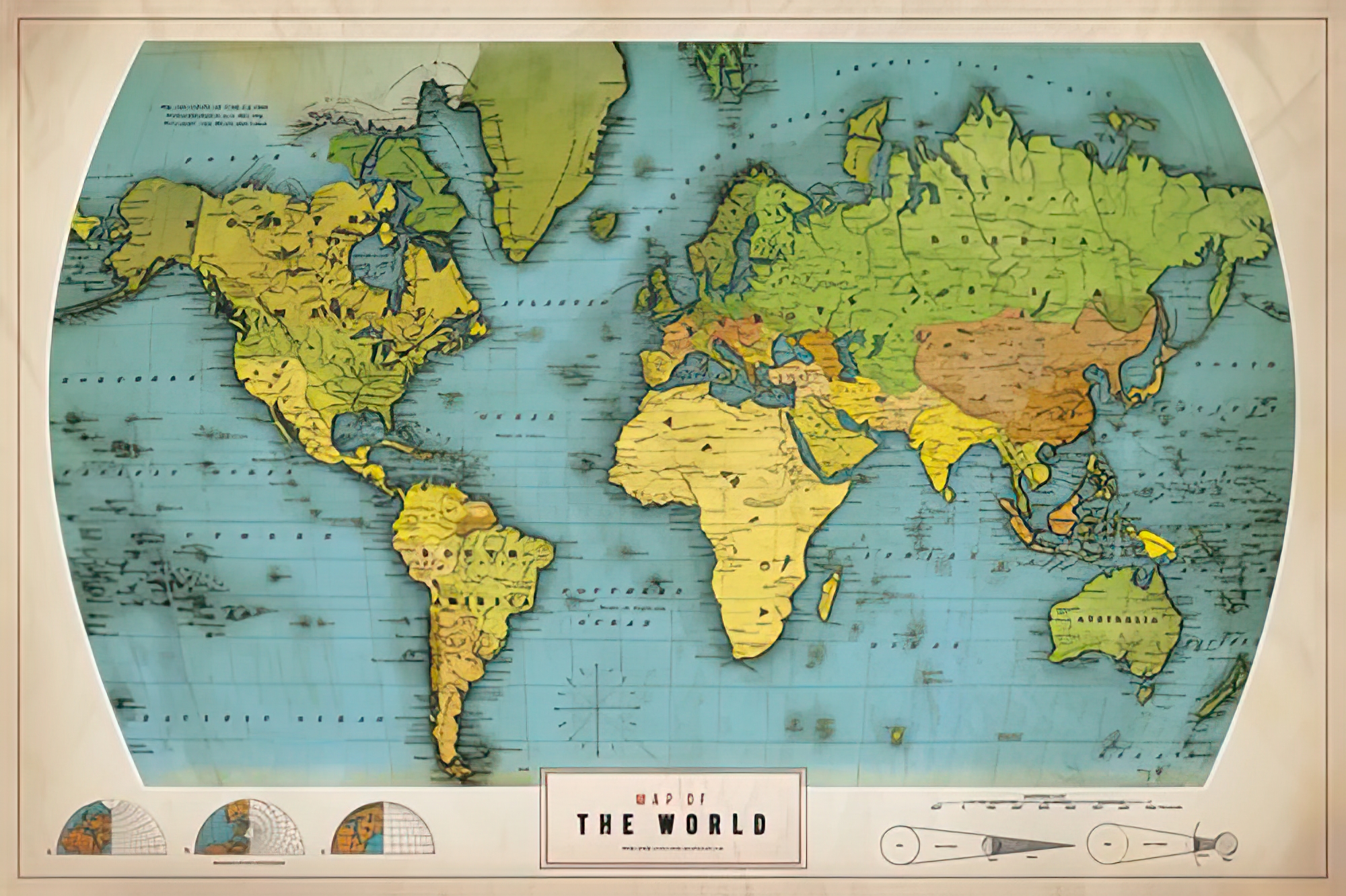 Retro World Map