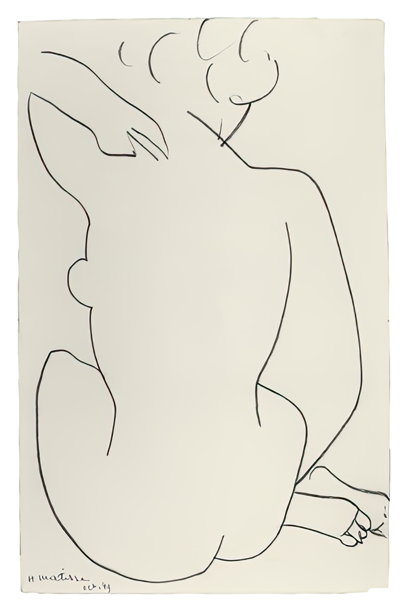 Nu Accroupi de Dos (Crouching Nude from the Back), 1952