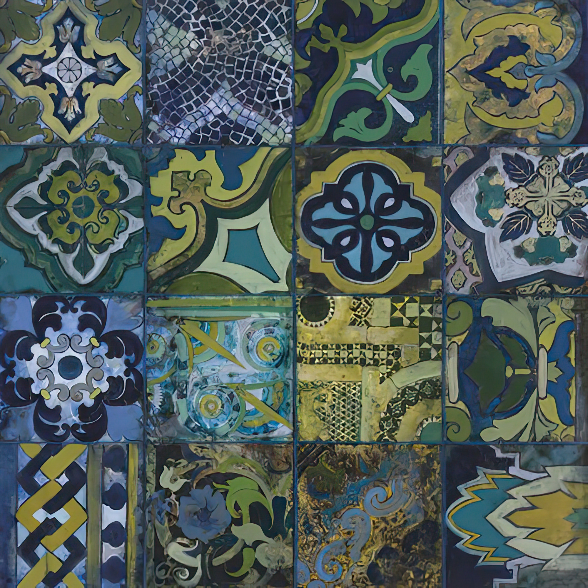 Cobalt Mosaic II