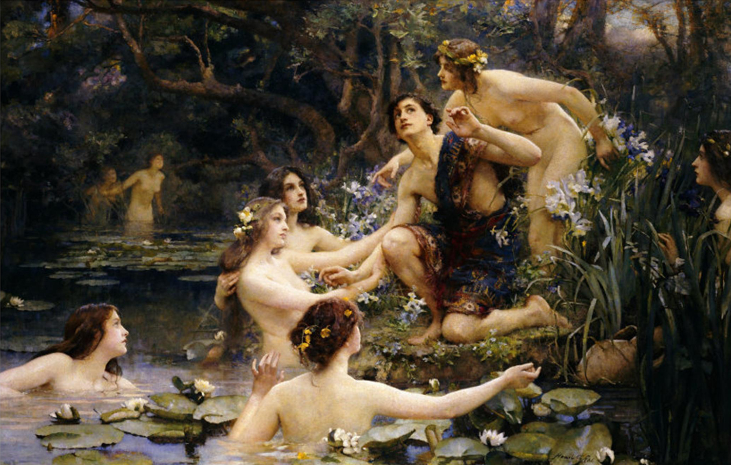 Hylas and the Water Nymphs, c. 1909